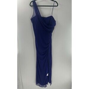 Women's Onyx Nite One-shoulder Embellished Formal Evening Gown Prom Size 16